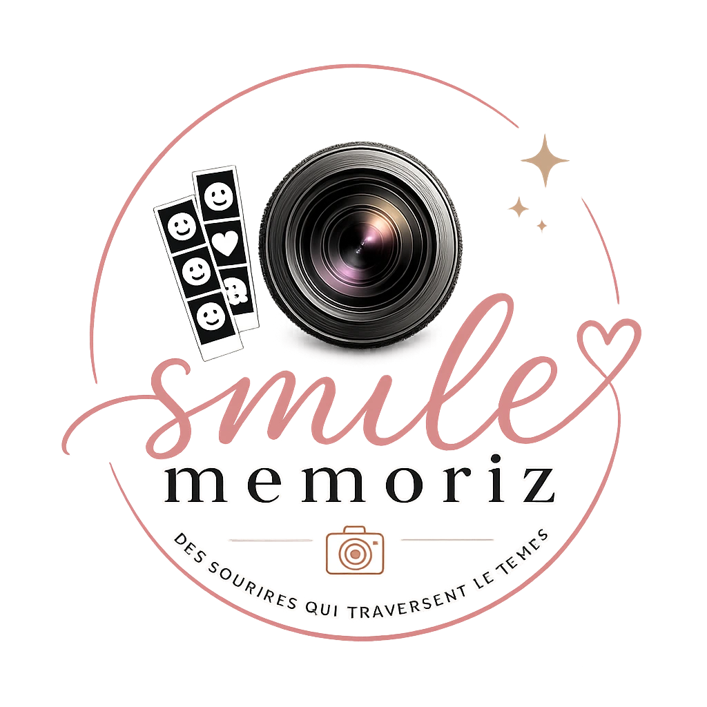Smile Memoriz - Location de photobooth élégant pour mariages, anniversaires, baptêmes et tous vos événements.